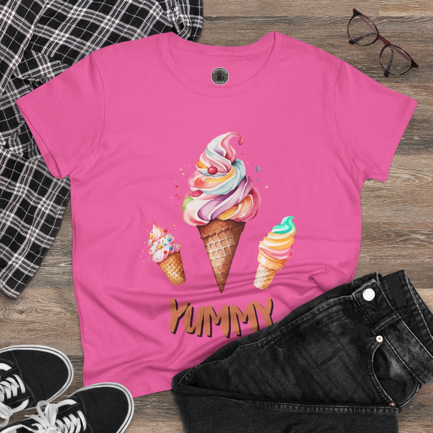 Yummy Women's Midweight Cotton Tee