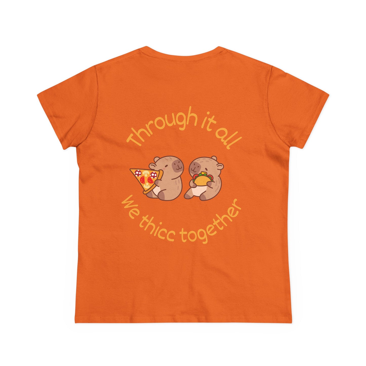 Capybara Friendship Shirt - Thicc Together Cotton Tee