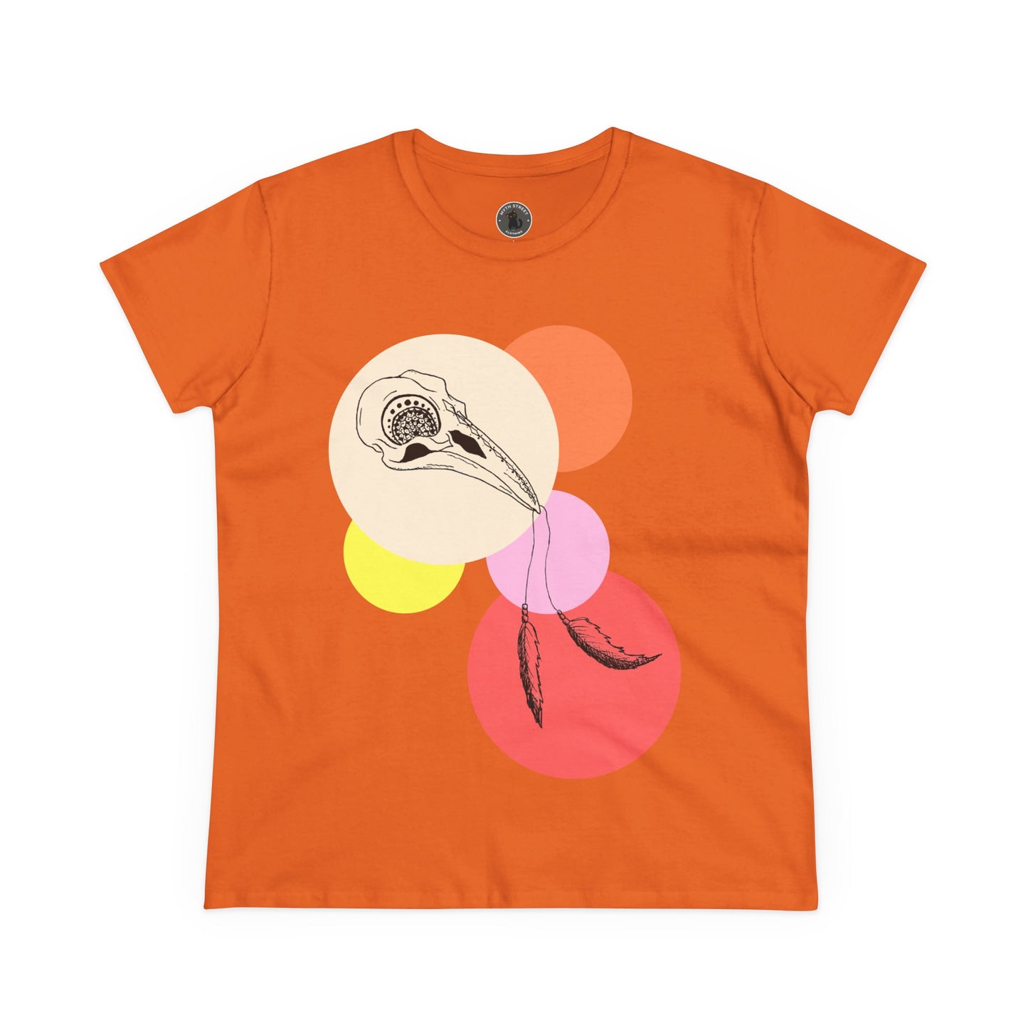 Crow Skull Women's Midweight Cotton Tee