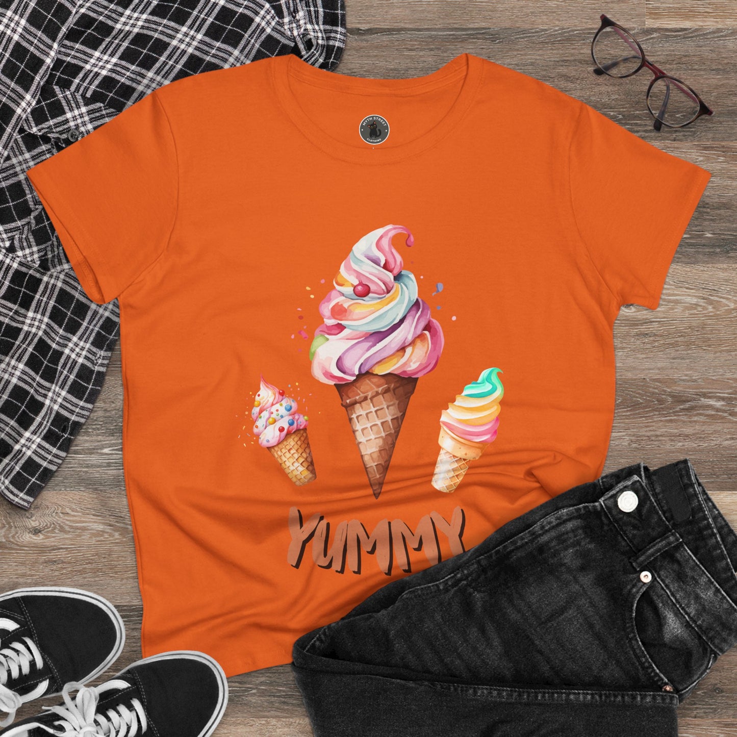 Yummy Women's Midweight Cotton Tee