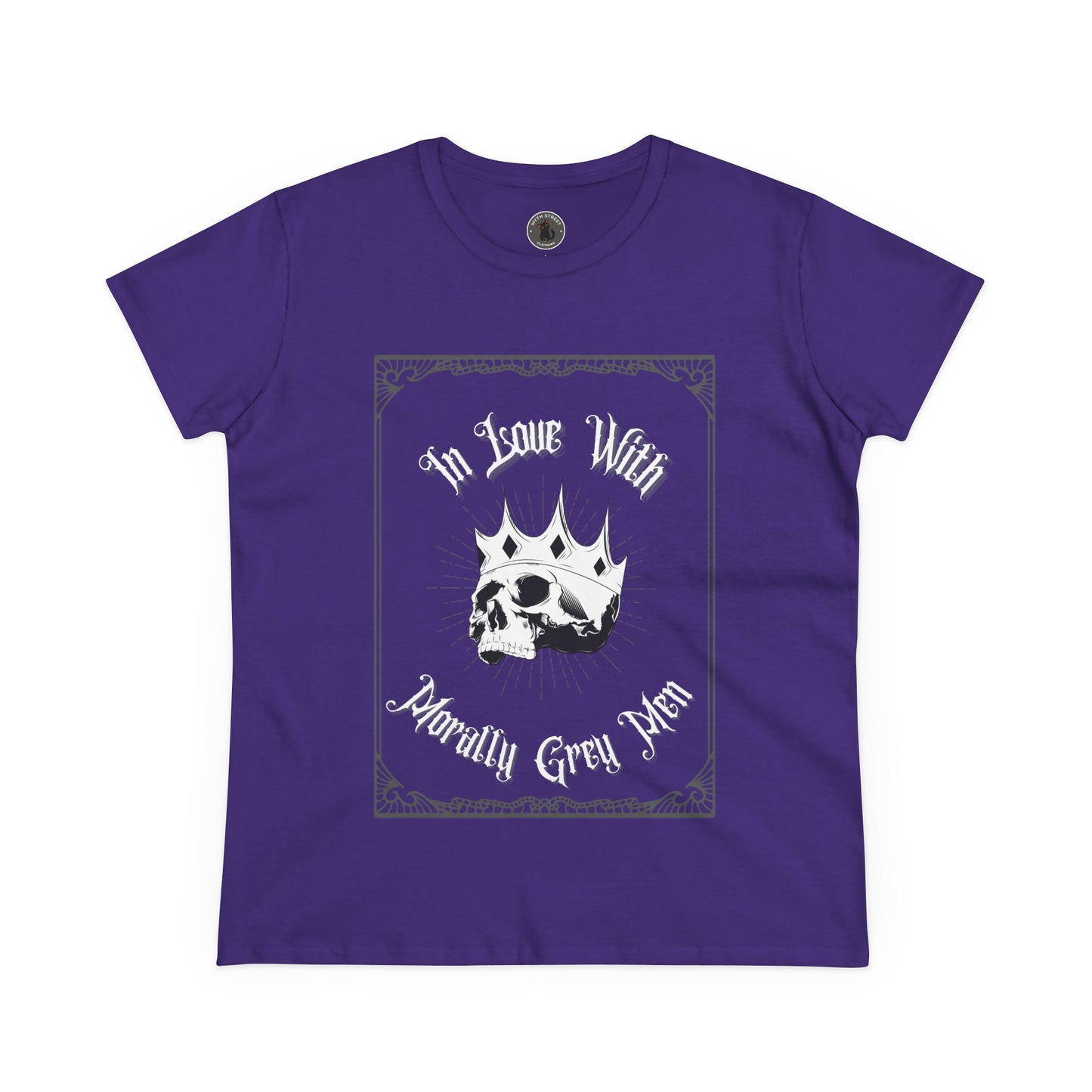 In Love with Morally Grey Men - Dark Romance Novel Cotton Bookworm Shirt for Women