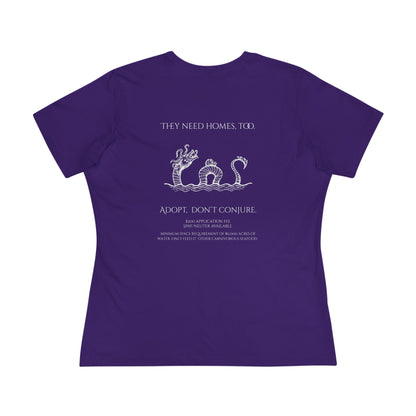 Adopt Sea Monster Women's Cotton Tee