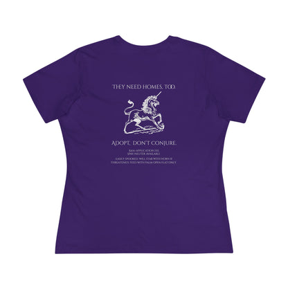 Adopt Unicorn Women's Cotton Tee