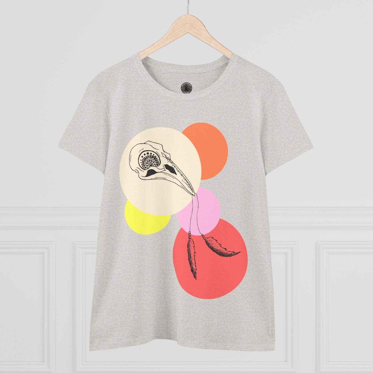 Crow Skull Women's Midweight Cotton Tee