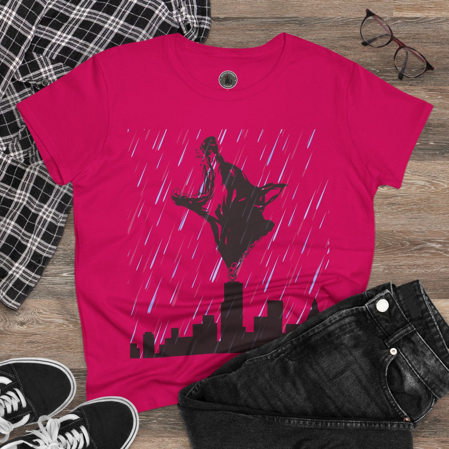Skyline Doberman Women's Midweight Cotton Tee