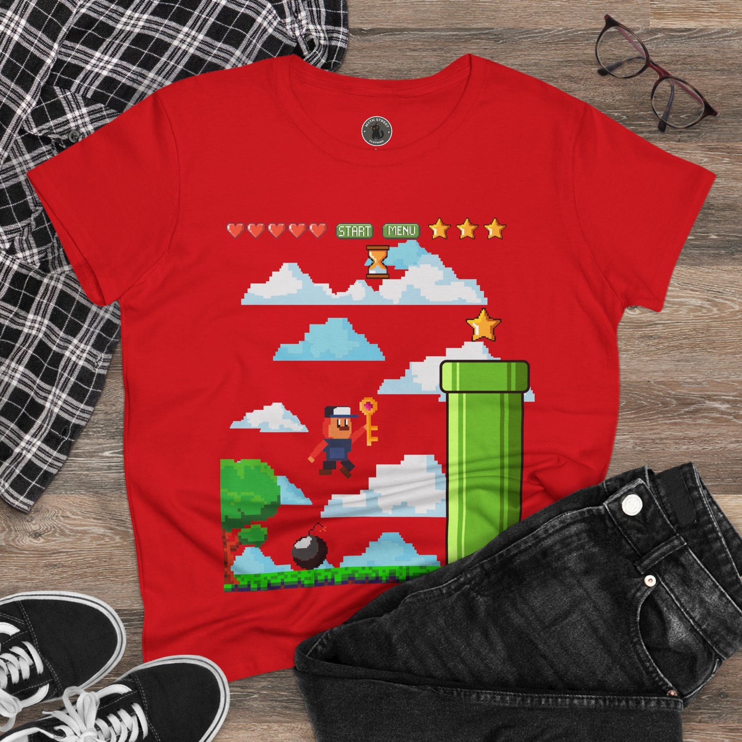 Video Game Women's Midweight Cotton Tee