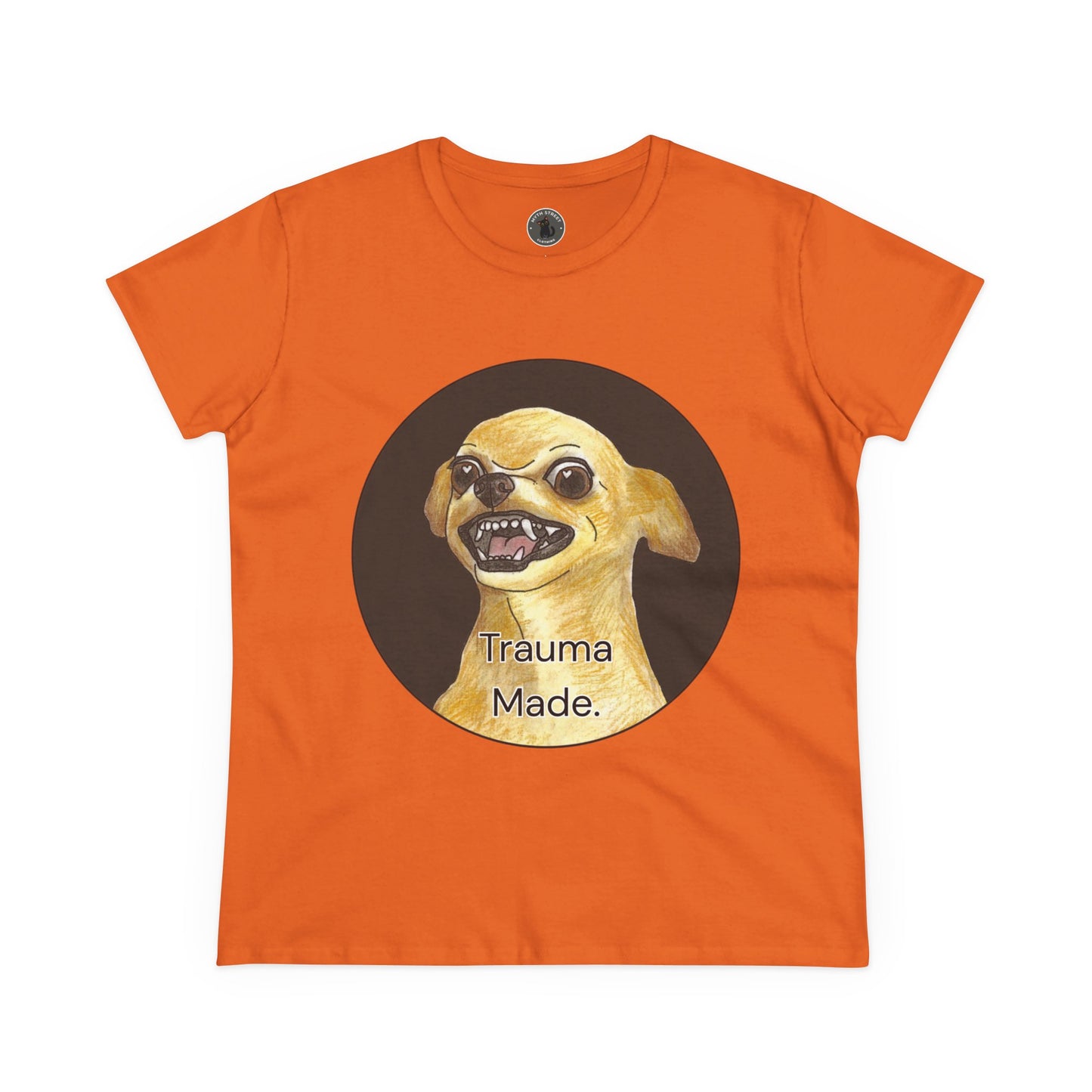 Women's Tee - Chihuahua 'Trauma Made' Growling Shirt