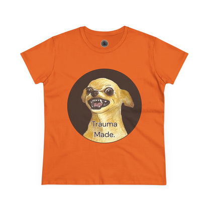 Women's Tee - Chihuahua 'Trauma Made' Growling Shirt