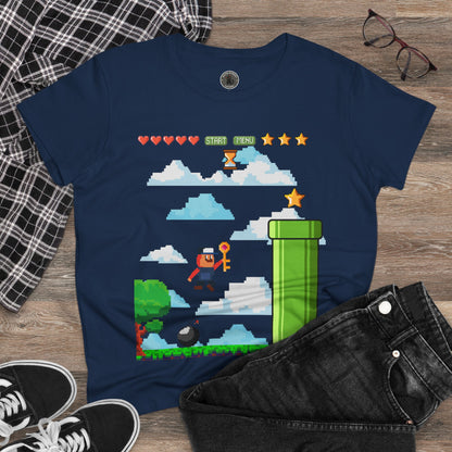Video Game Women's Midweight Cotton Tee