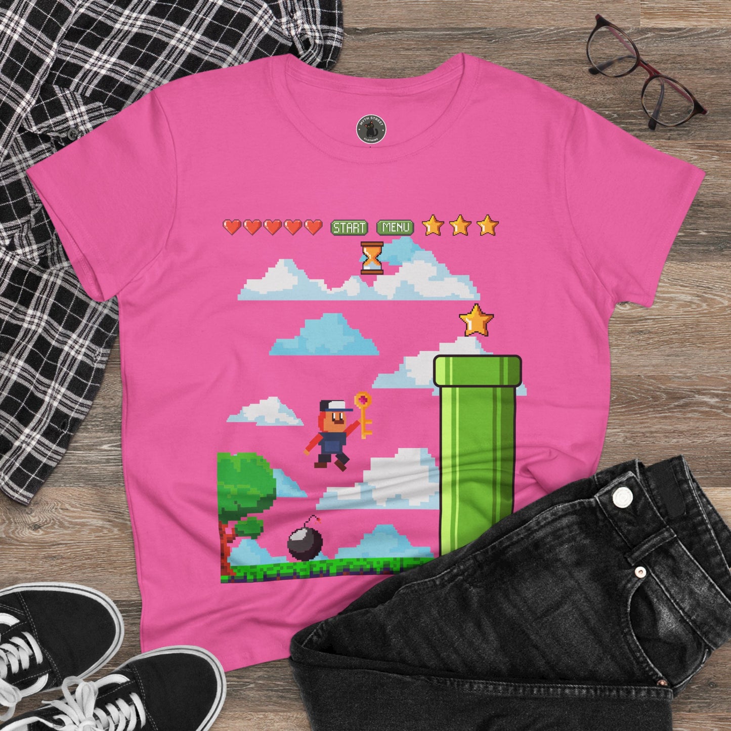 Video Game Women's Midweight Cotton Tee