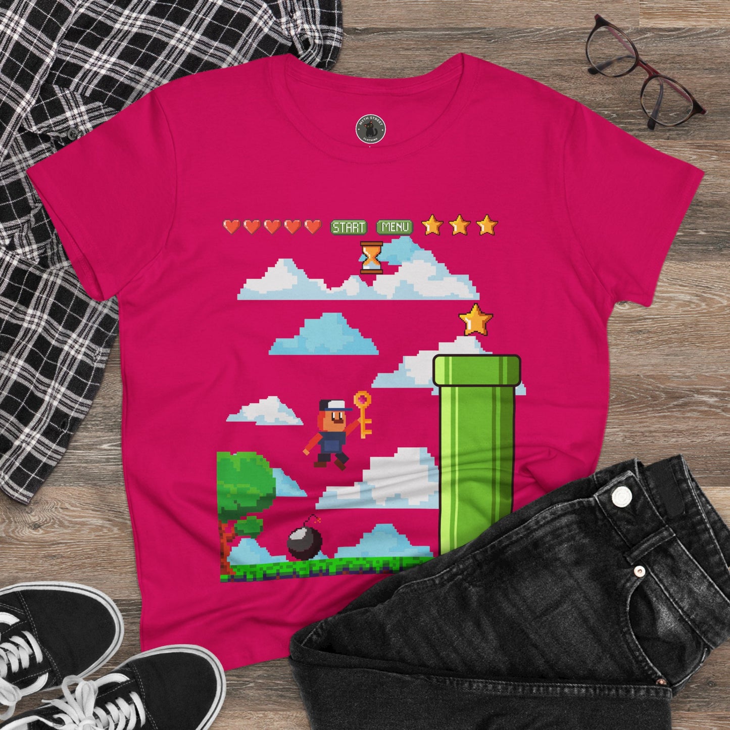 Video Game Women's Midweight Cotton Tee