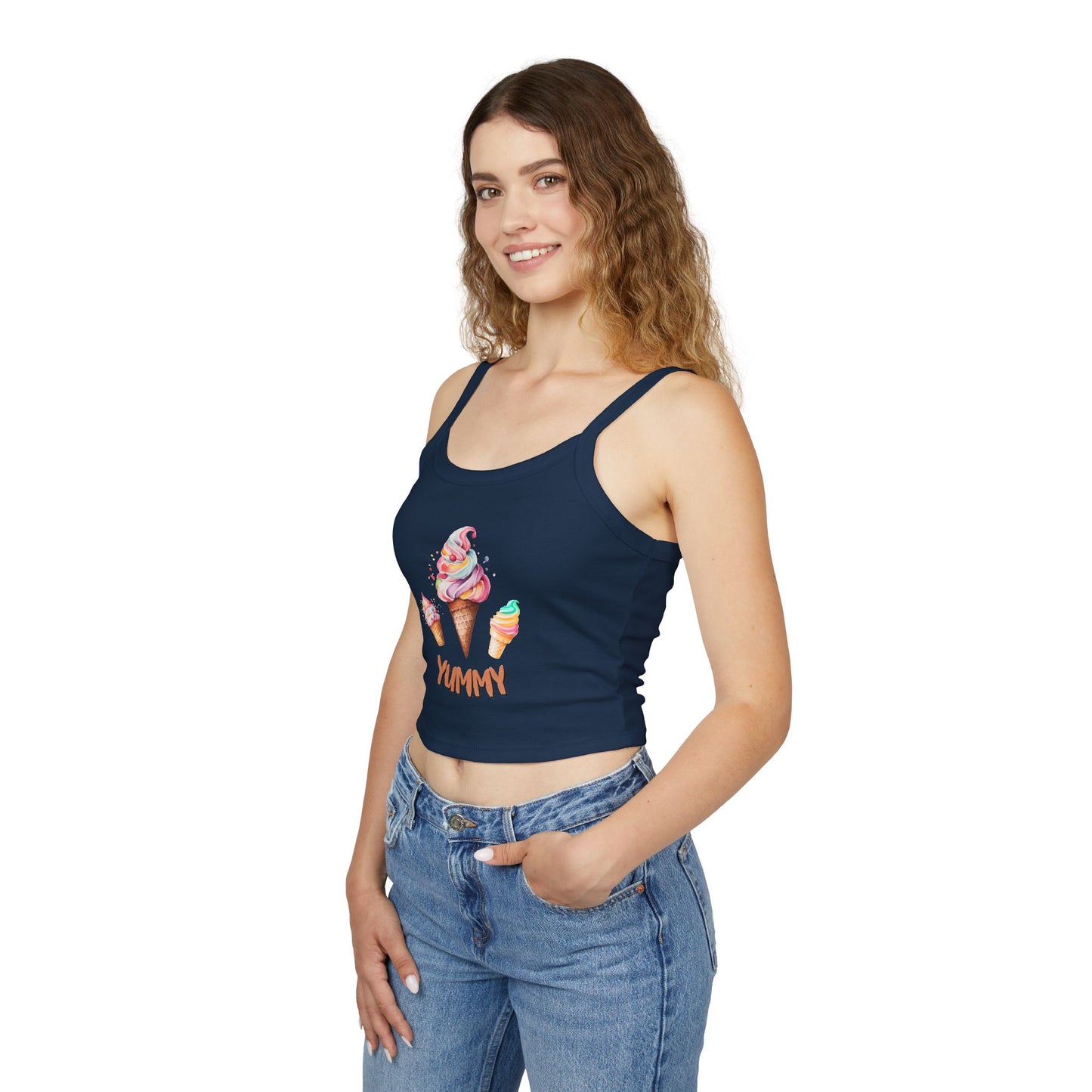 Yummy Women's Spaghetti Strap Tank Top