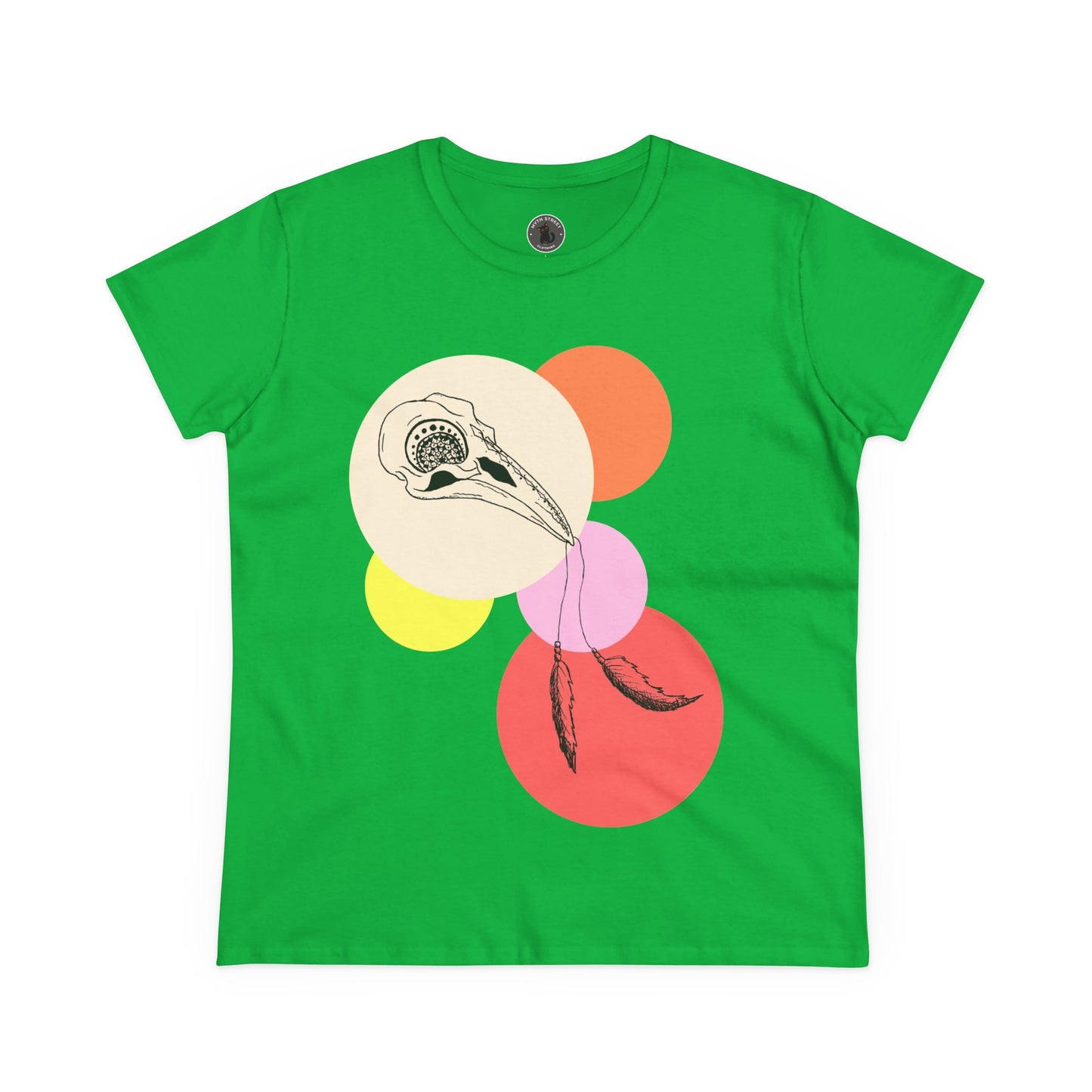 Crow Skull Women's Midweight Cotton Tee