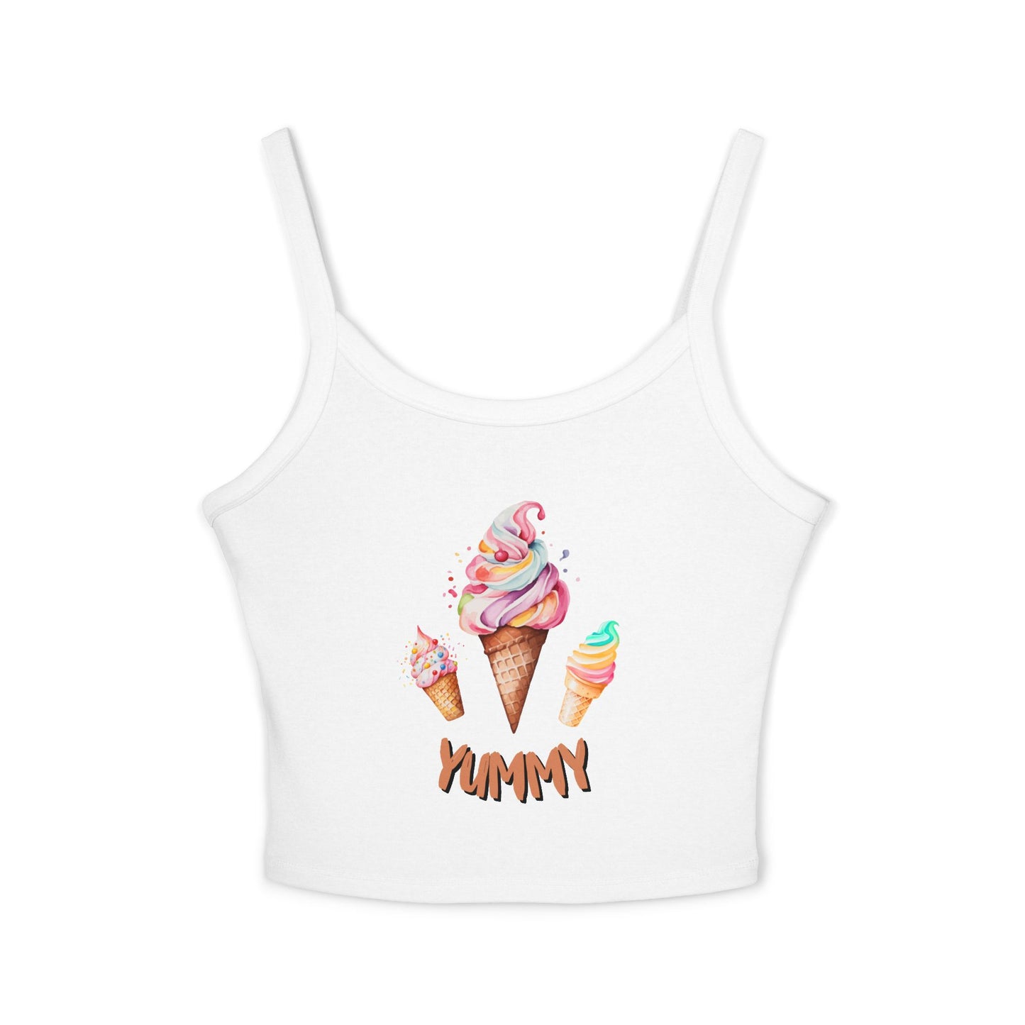 Yummy Women's Spaghetti Strap Tank Top