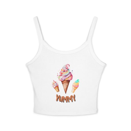 Yummy Women's Spaghetti Strap Tank Top