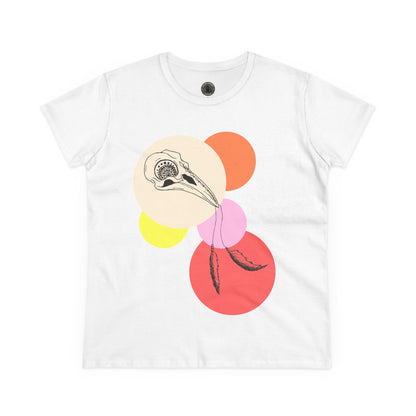 Crow Skull Women's Midweight Cotton Tee