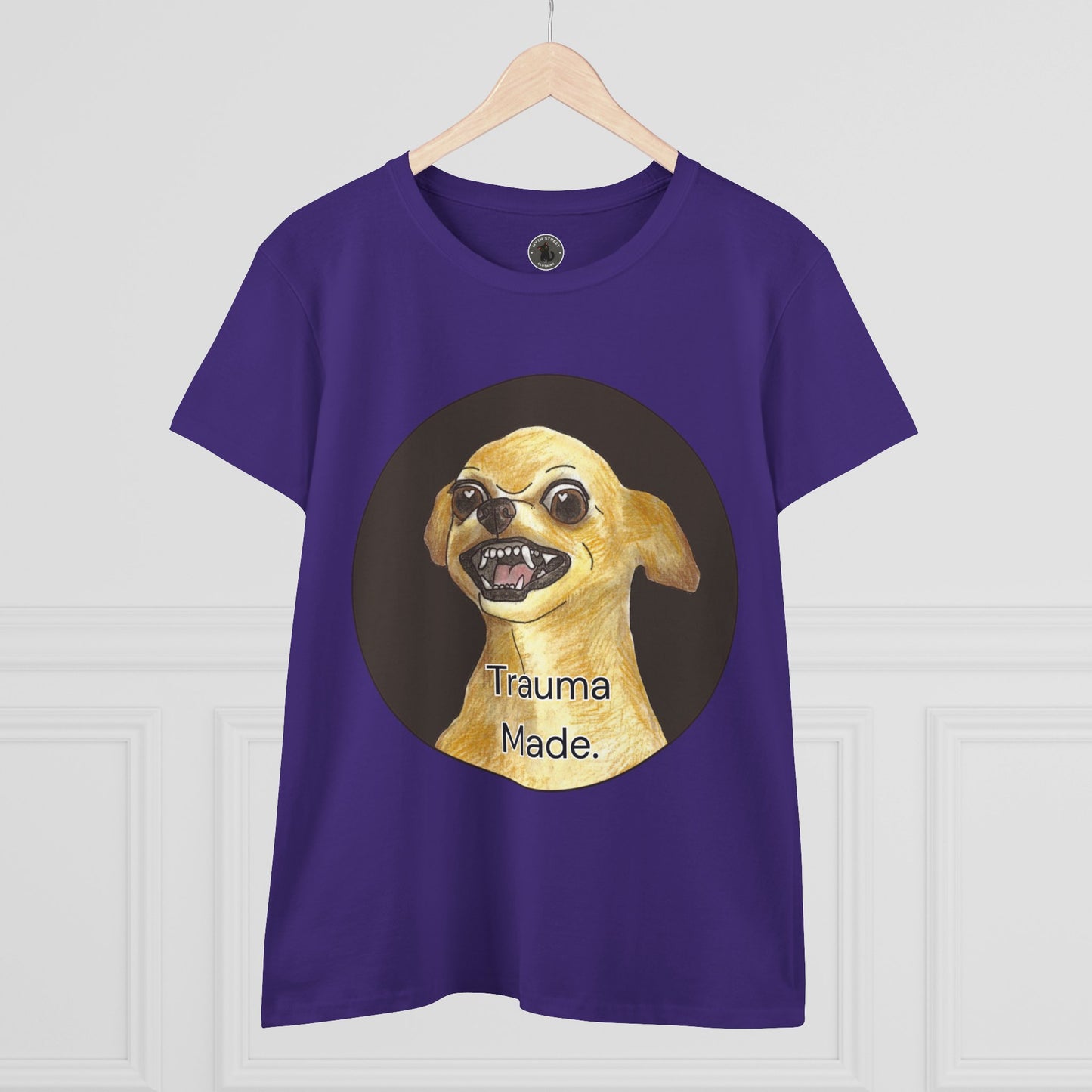 Women's Tee - Chihuahua 'Trauma Made' Growling Shirt