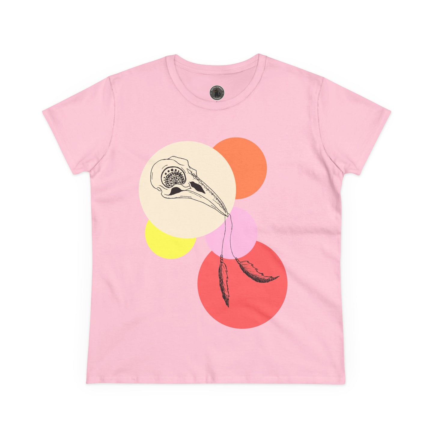 Crow Skull Women's Midweight Cotton Tee