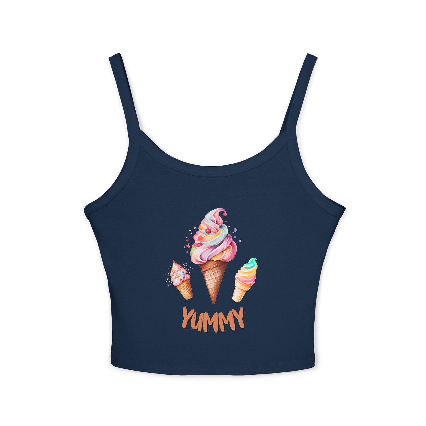 Yummy Women's Spaghetti Strap Tank Top
