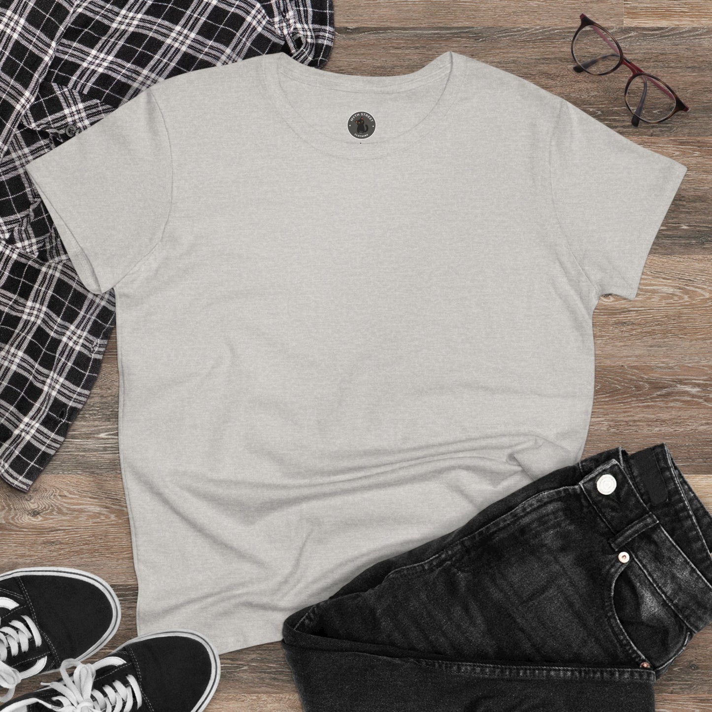 Cheer Up Buttercup Cat Women's Midweight Cotton Tee