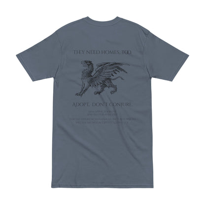 Adopt Griffin Men's Heavyweight Tee: Adopt Don't Conjure Graphic Tee, Animal Lover Gift, Casual Wear, Eco-Friendly Fashion, Unique Gift Idea