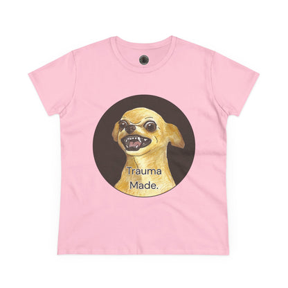 Women's Tee - Chihuahua 'Trauma Made' Growling Shirt