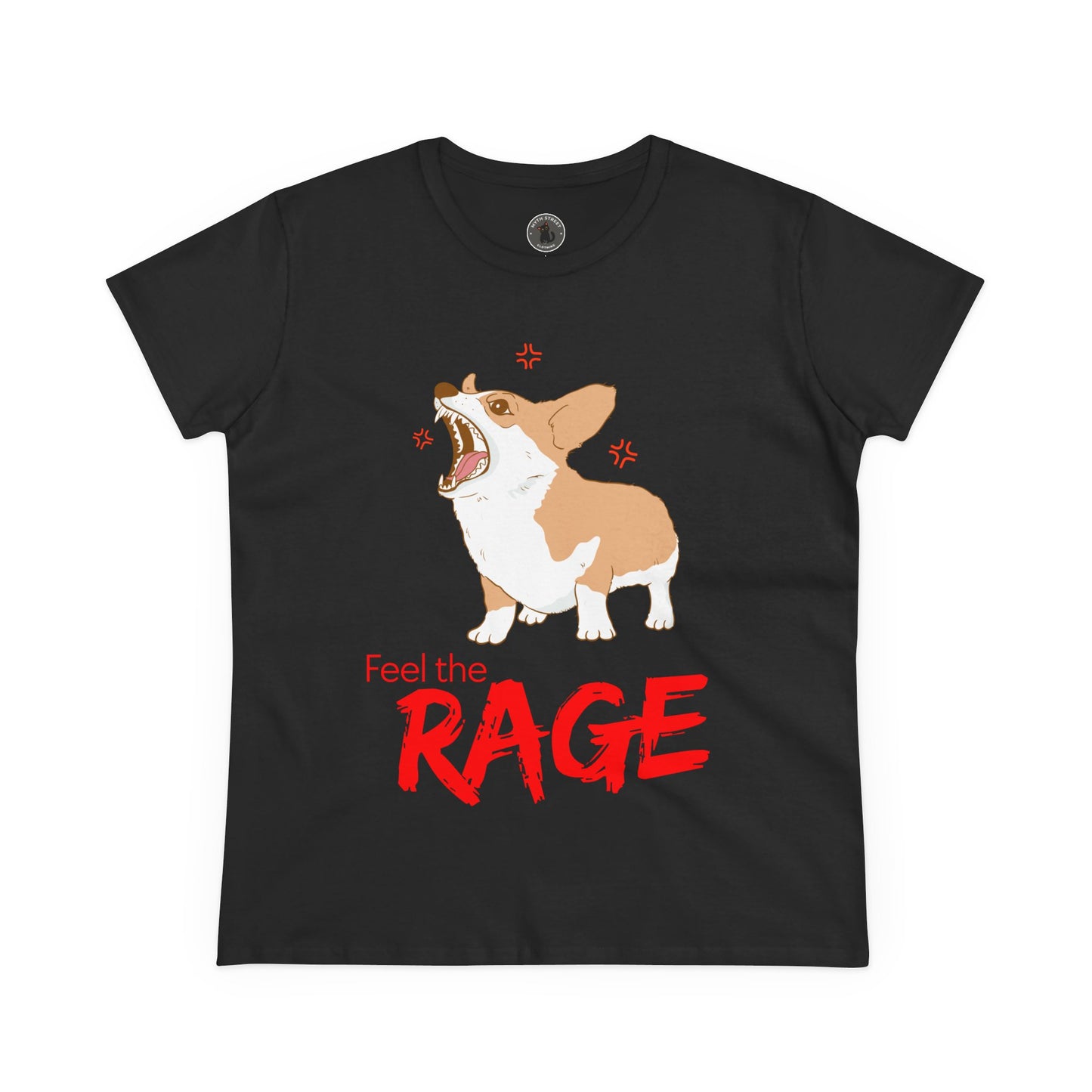 Feel the Rage Women's Midweight Cotton Tee
