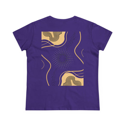 Abstract Gold and Black Women's Tee