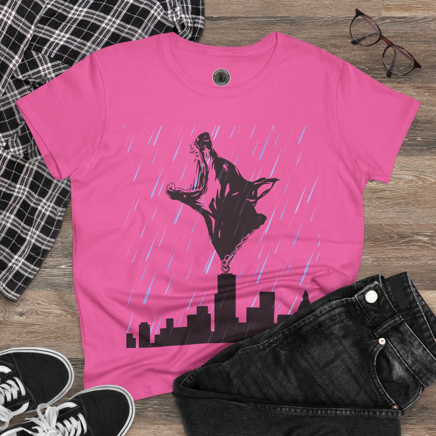 Skyline Doberman Women's Midweight Cotton Tee