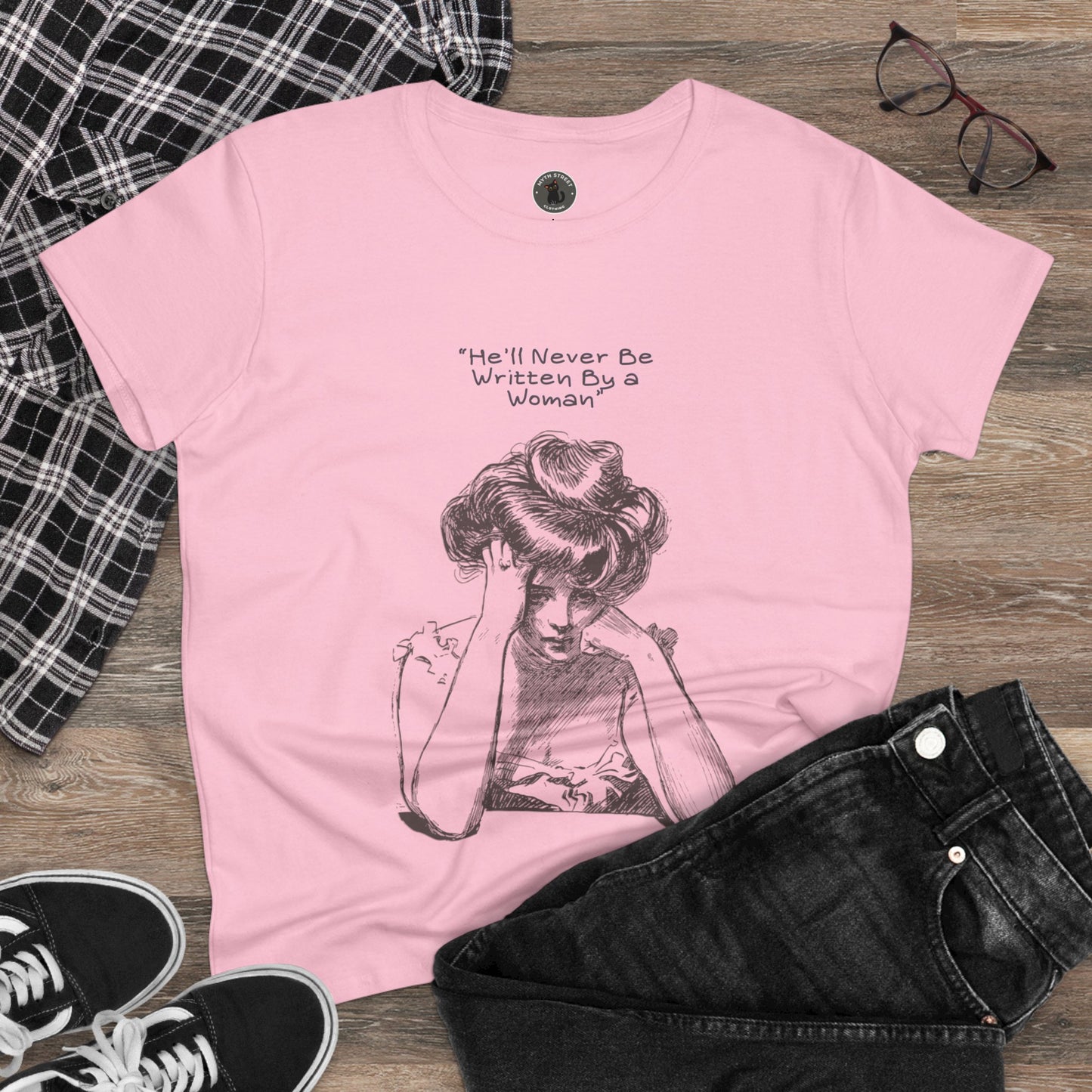 Written by a Woman Women's Midweight Cotton Tee
