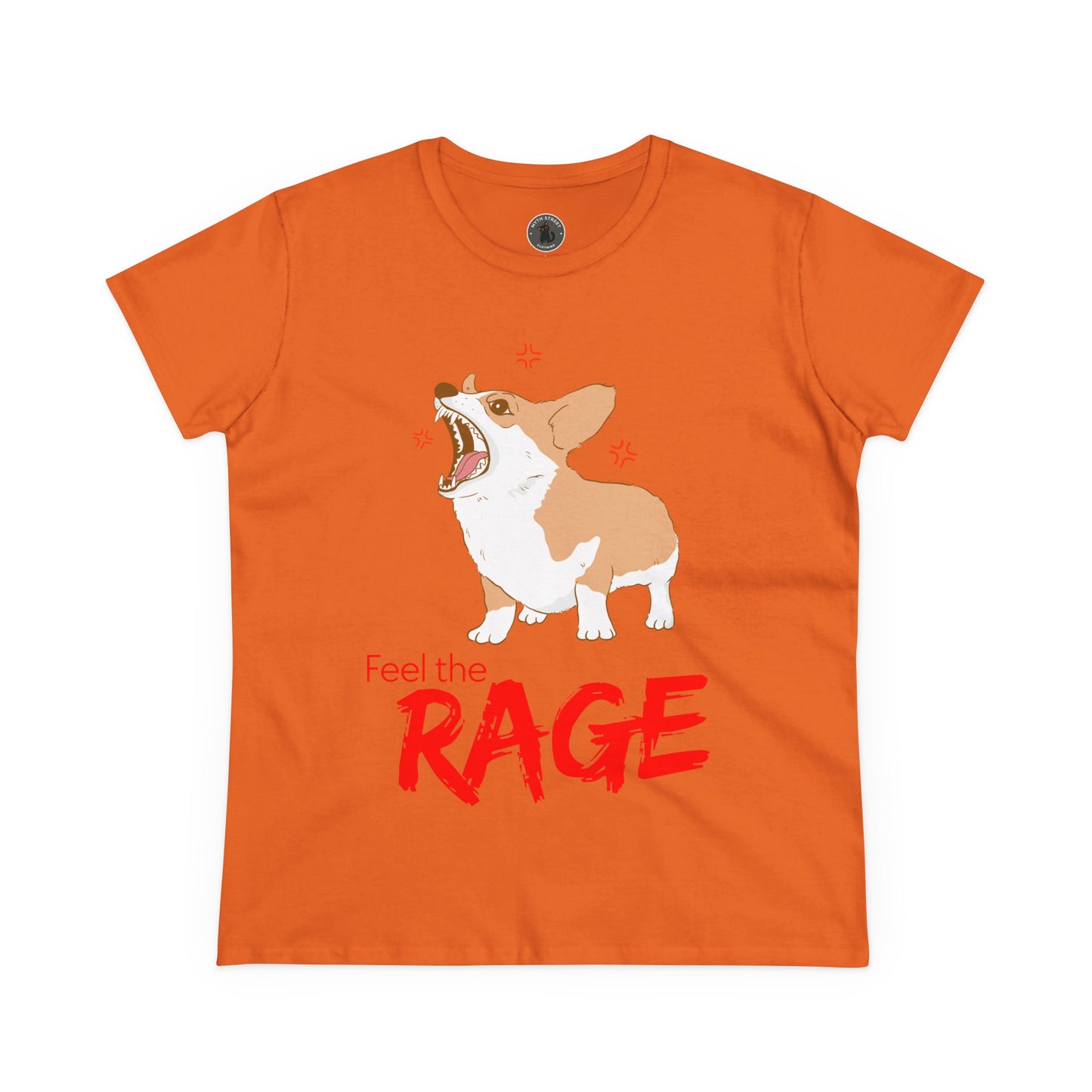 Feel the Rage Women's Midweight Cotton Tee