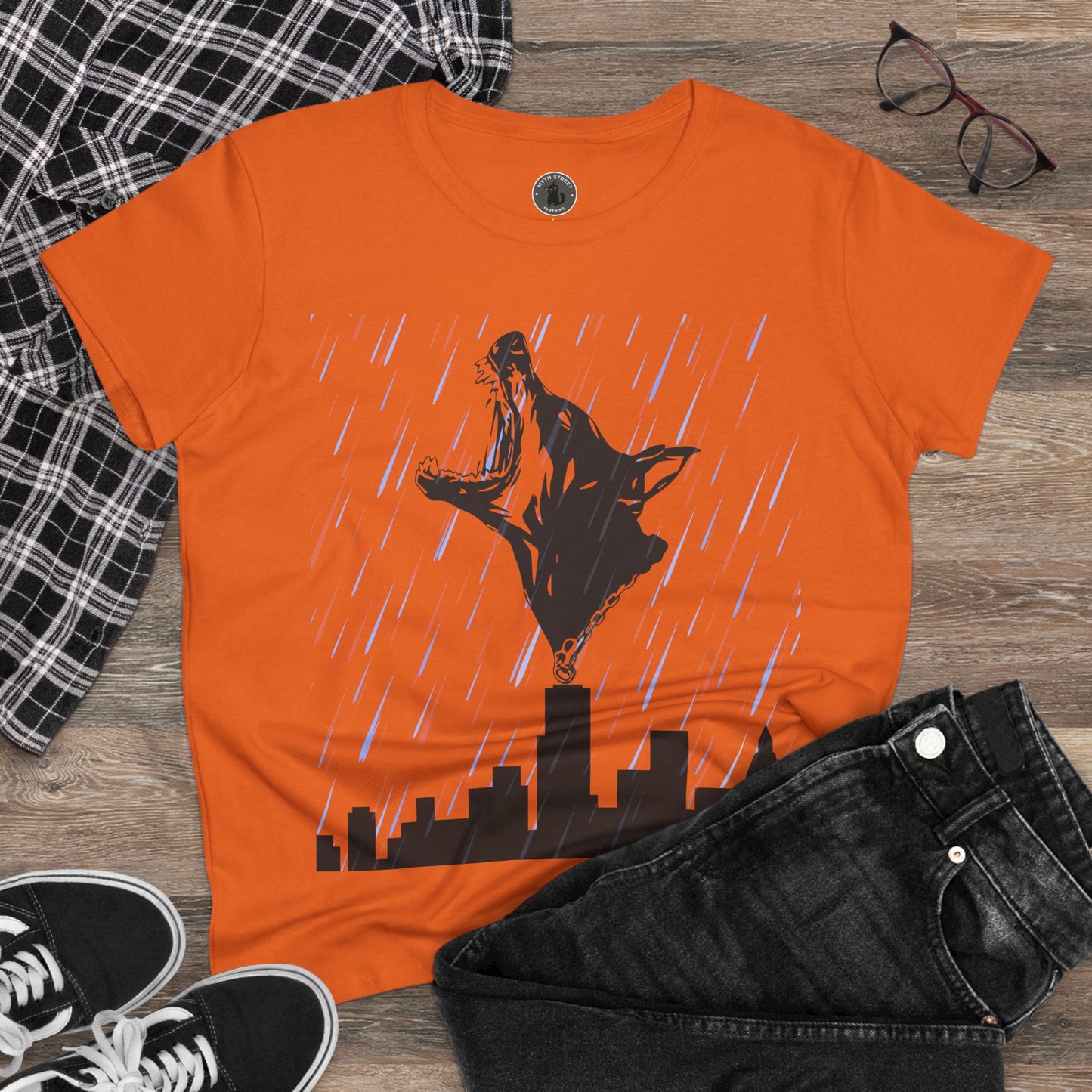 Skyline Doberman Women's Midweight Cotton Tee