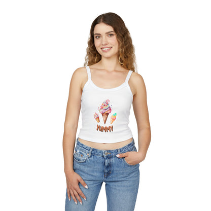 Yummy Women's Spaghetti Strap Tank Top