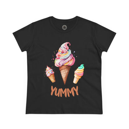 Yummy Women's Midweight Cotton Tee