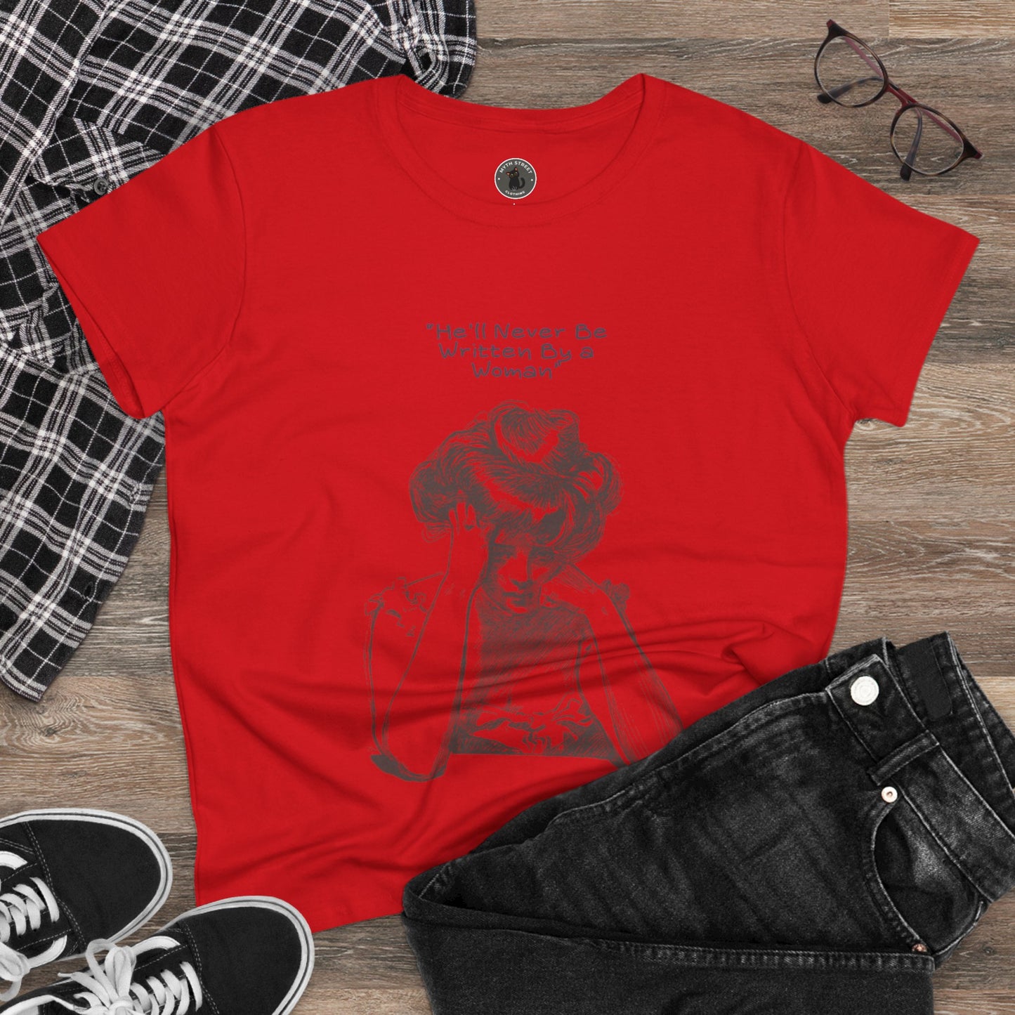 Written by a Woman Women's Midweight Cotton Tee